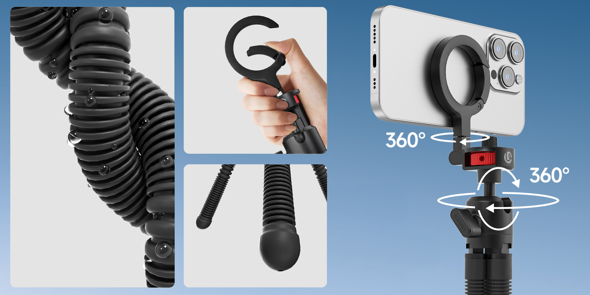 Statyw elastyczny Ulanzi MT30 - prezentacja kluczowych funkcji